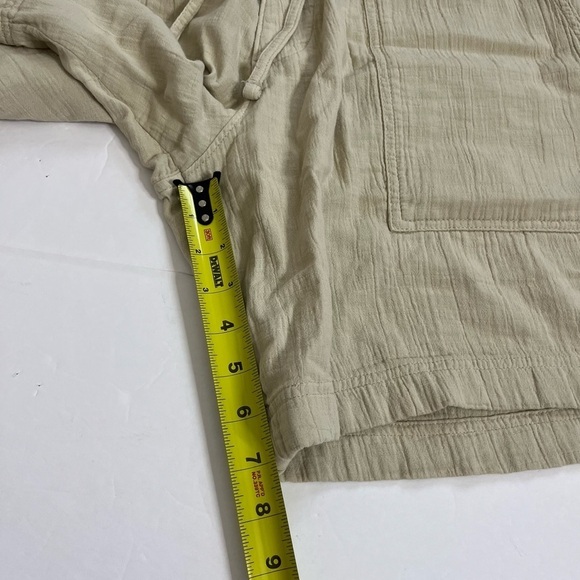 Abercrombie & Fitch Relaxed Pull On Short Size Large New Beige - Picture 7 of 8